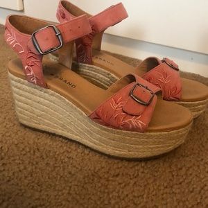 Lucky Brand espadrille wedges